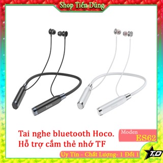  Tai nghe bluetooth Hoco ES62 kết nối không dây cắm thêm thẻ nhớ TF dòng tai nghe quàng cổ thể thao 
