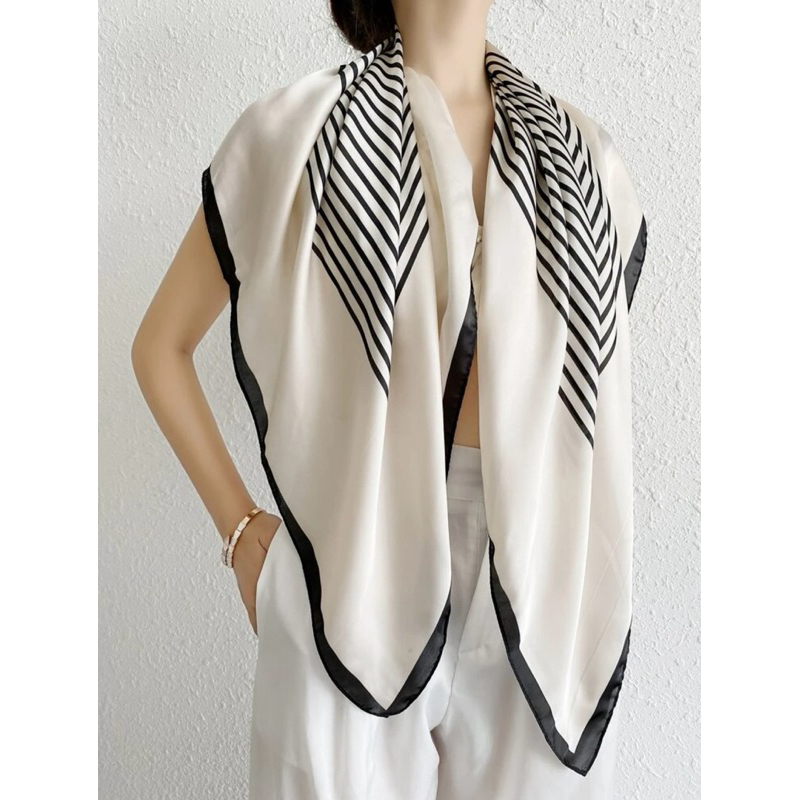[ORDER SHEIN]Khăn Choàng Sọc Thanh Lịch