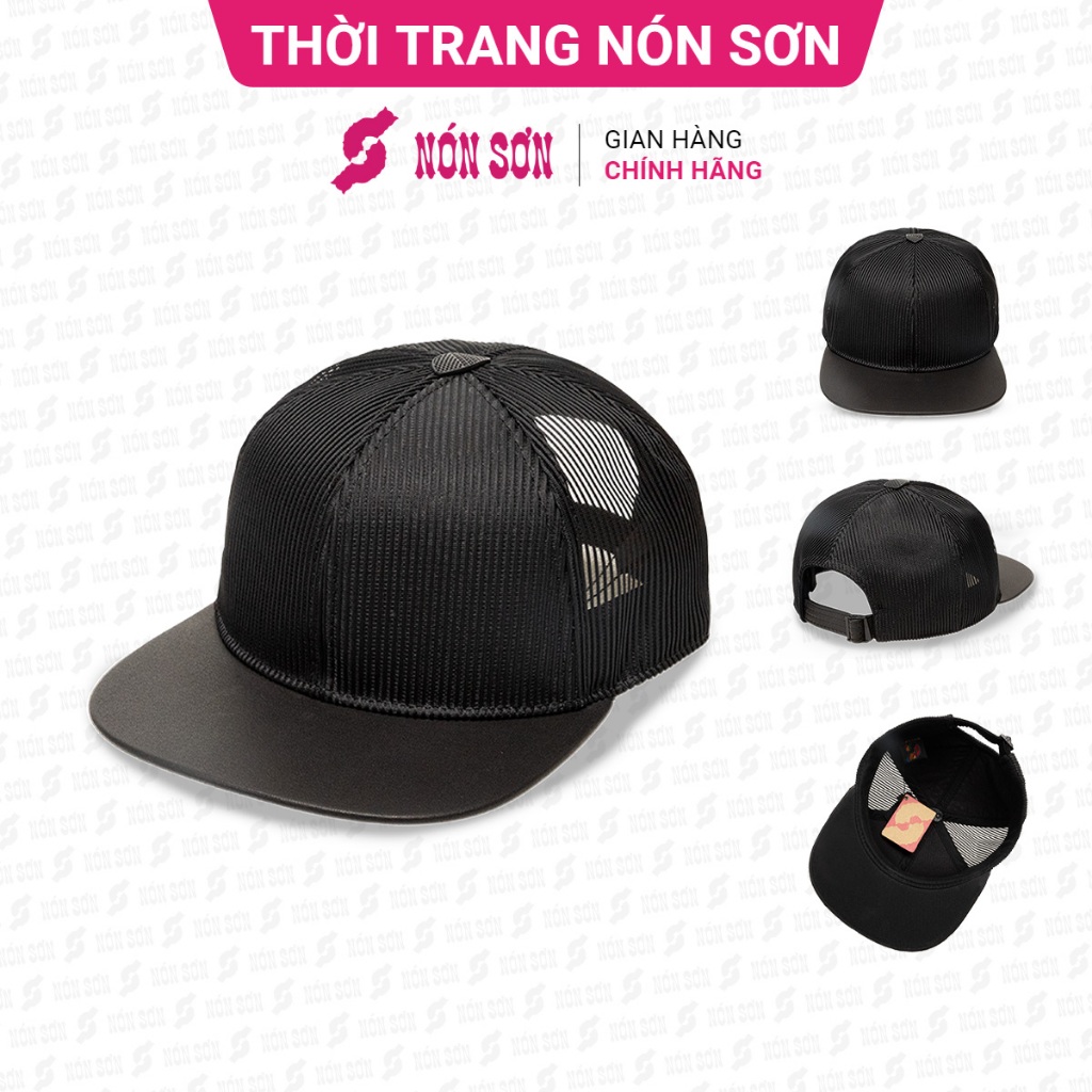 Mũ snapback hiphop nam nữ NÓN SƠN chính hãng MC210GK-ĐN1