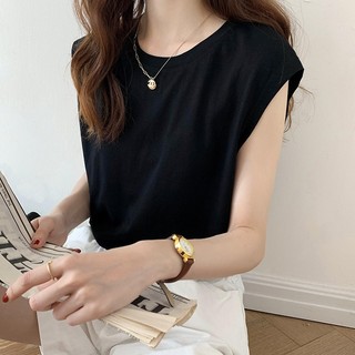 Áo thun sát nách chất thun cotton trơn basic
