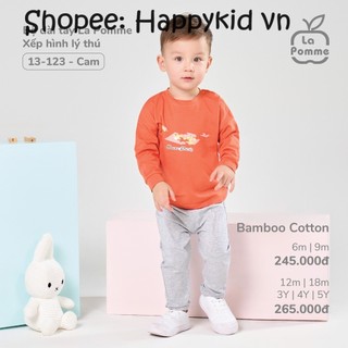 Bộ quần áo dài tay cho bé la pomme xếp hình lý thú 13123