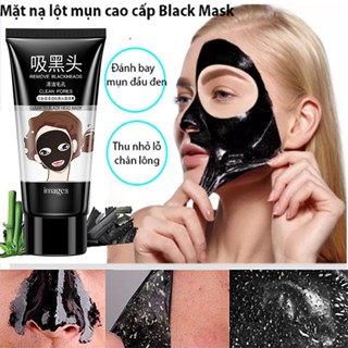 Mặt nạ than tre loại bỏ mụn đầu đen 60g Lỗ chân lông to Mũi dâu tây đầy mụn đầu đen Mụn bã nhờn Làm sạch lỗ chân lông