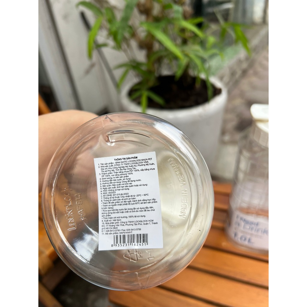 Bình Đựng Nước Nhựa Lock&Lock
