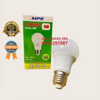 Bóng đèn LED Bulb  MPE - Ánh sáng trắng/vàng -  3w, 5w, 7w, 9w, 12, 15w cao cấp MPE ( tiêu chuẩn châu âu)