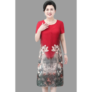 Đầm Trung Niên Tay Lỡ Dáng Suông Sang Trọng Cho Mẹ, Váy ĐI Tiệc Trung Niên Cao Cấp, Thoải Mái