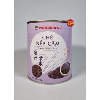 Chè nếp cẩm wonderful lon 870gr