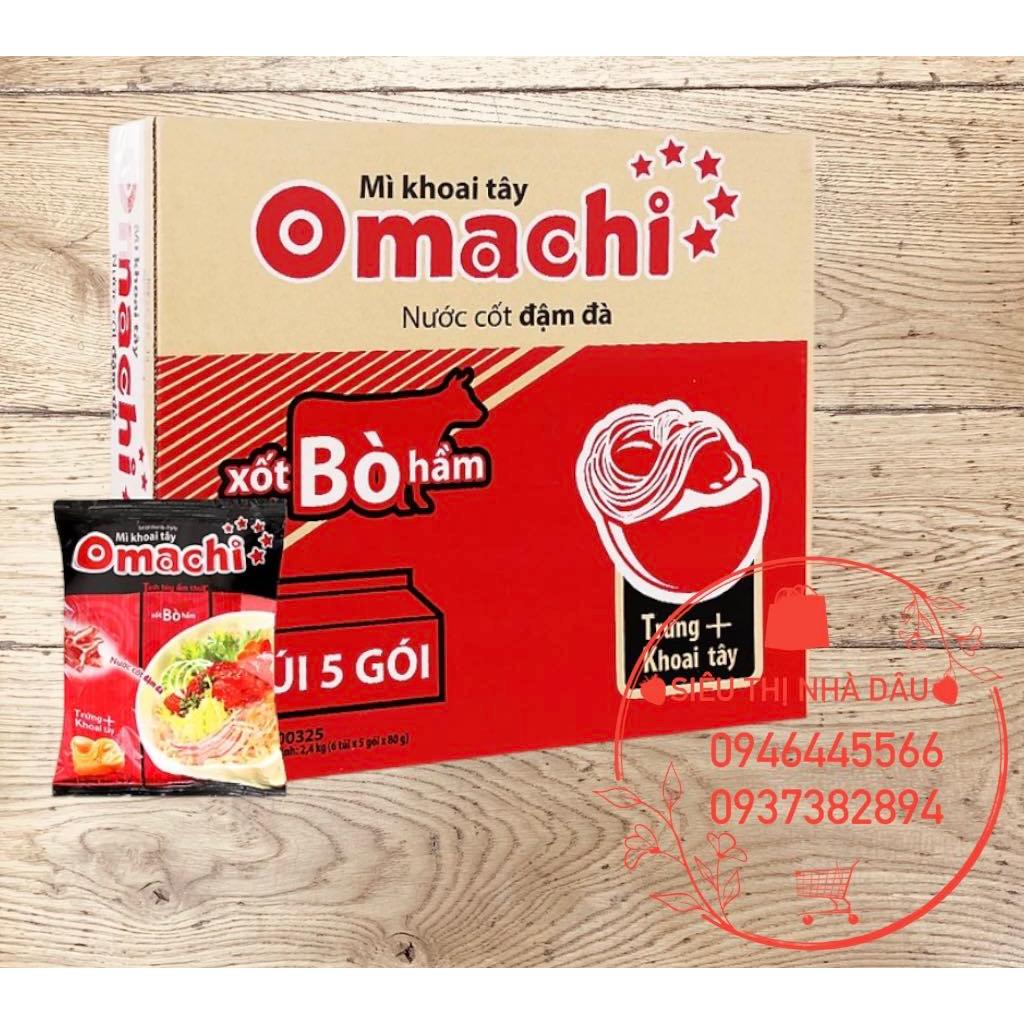 Mì Omachi bò hầm thùng 30 gói