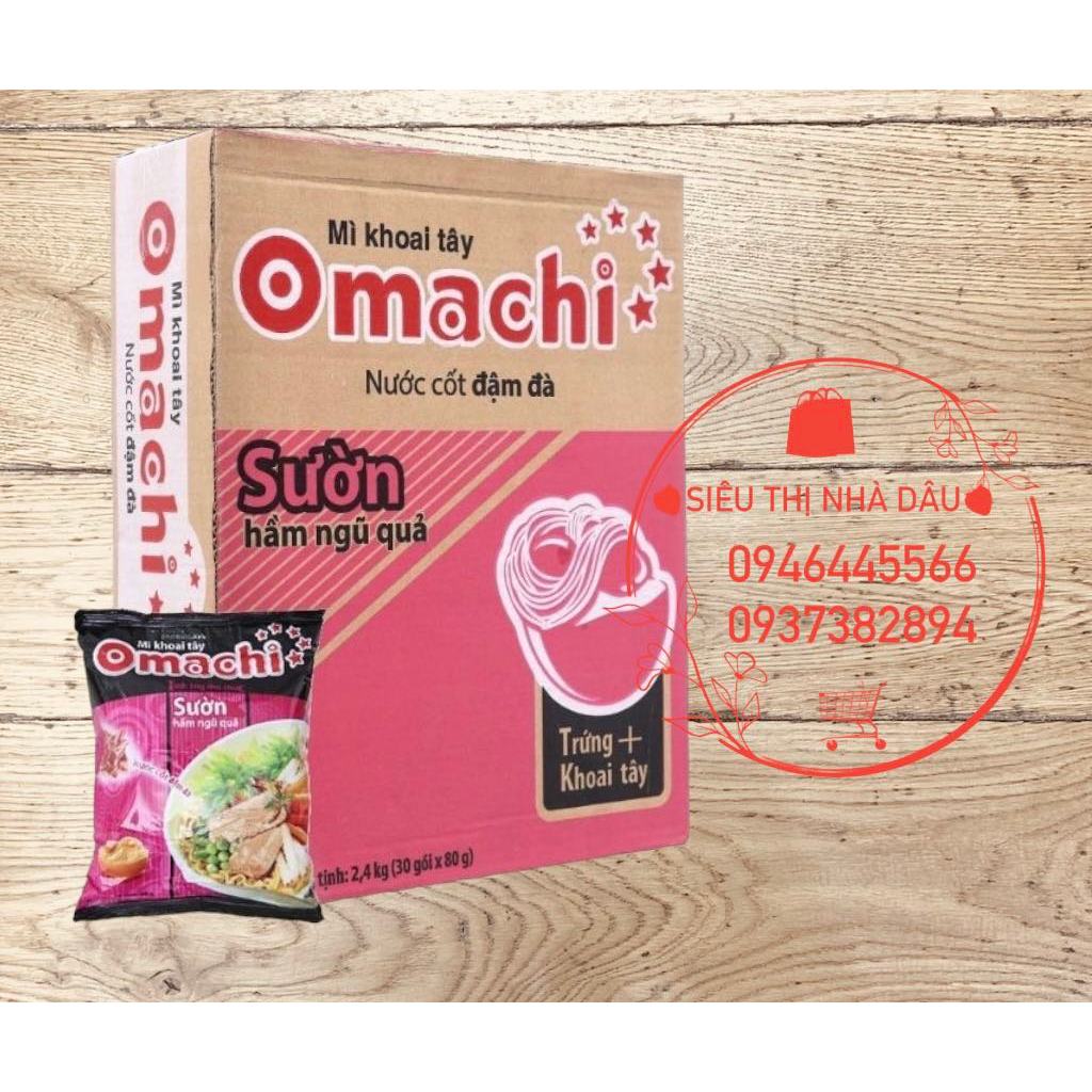 Mì Omachi Sườn Hầm thùng 30 gói