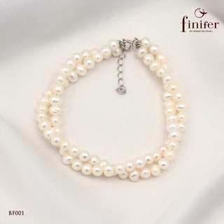 Vòng tay ngọc trai thật, bạc quý kim với thiết kế tinh xảo, thanh lịch - BF001 - Finifer by Hoang Gia Pearl