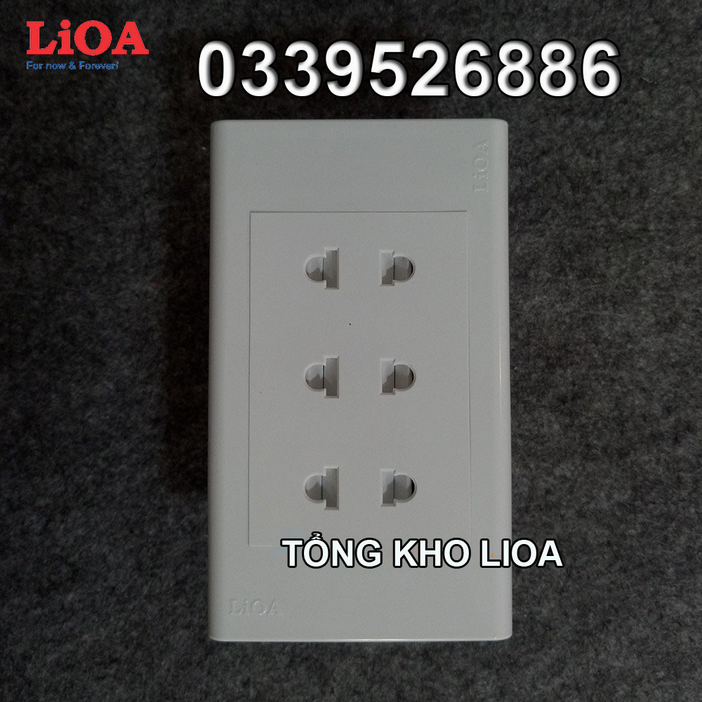 Ổ cắm điện ba 2 chấu LiOA 16A - 3520W