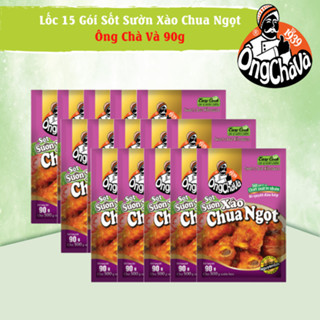 Lốc 15 Gói Sốt Sốt Sườn Xào Chua Ngọt thương hiệu Ông Chà Và 90gr - Hàng Chính Hãng (Sweet & Sour Ribs Sauce)