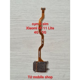 Cụm ổ sim xiaomi mi 11 lite 4g/5g