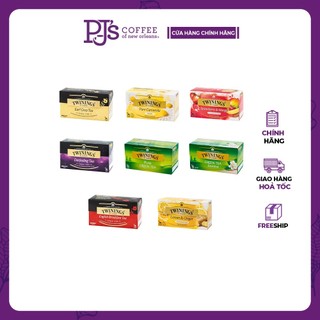 Trà Twinings túi lọc cao cấp đến từ Anh Quốc gồm 9 mùi vị trái cây và thảo mộc giúp hỗ trợ sức khỏe (hộp 25 gói/2g)