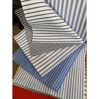 Vải cotton sọc sơ mi thời trang - vải sọc may áo sơ mi - vải kẻ may áo sơ mi