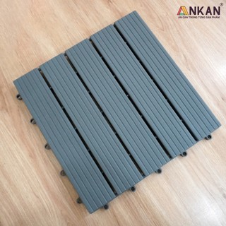 Vỉ Nhựa Lót Sàn 5 Nan Màu Xám Chuyên Dùng Để Lót Nhà Tắm, Lót Ban Công Và Lót Sân Thượng