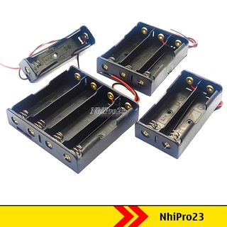 Đế 18650 có dây nối tiếp 1 / 2 / 3 / 4 khe mắc nối tiếp