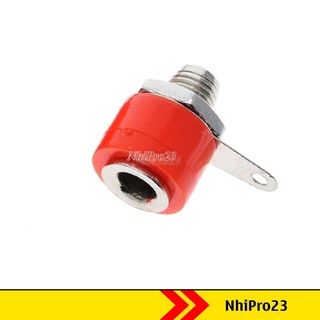 Set 5 Jack bắp chuối 4mm đực, cái, màu đen, đỏ tùy chọn