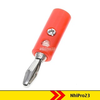 Set 5 Jack bắp chuối 4mm đực, cái, màu đen, đỏ tùy chọn
