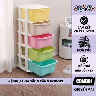 Tủ nhựa đa sắc ngăn kéo 5 tầng có bánh xe hàng Việt Nhật