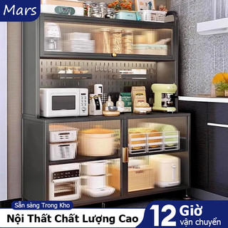 MARS Kệ Nhà Bếp Đa Năng phòng khách Tủ bếp Đa Năng Kệ tủ đa năng 4 tầng nhà Thép cao cấp nặng Mạnh mẽ, bền và chống