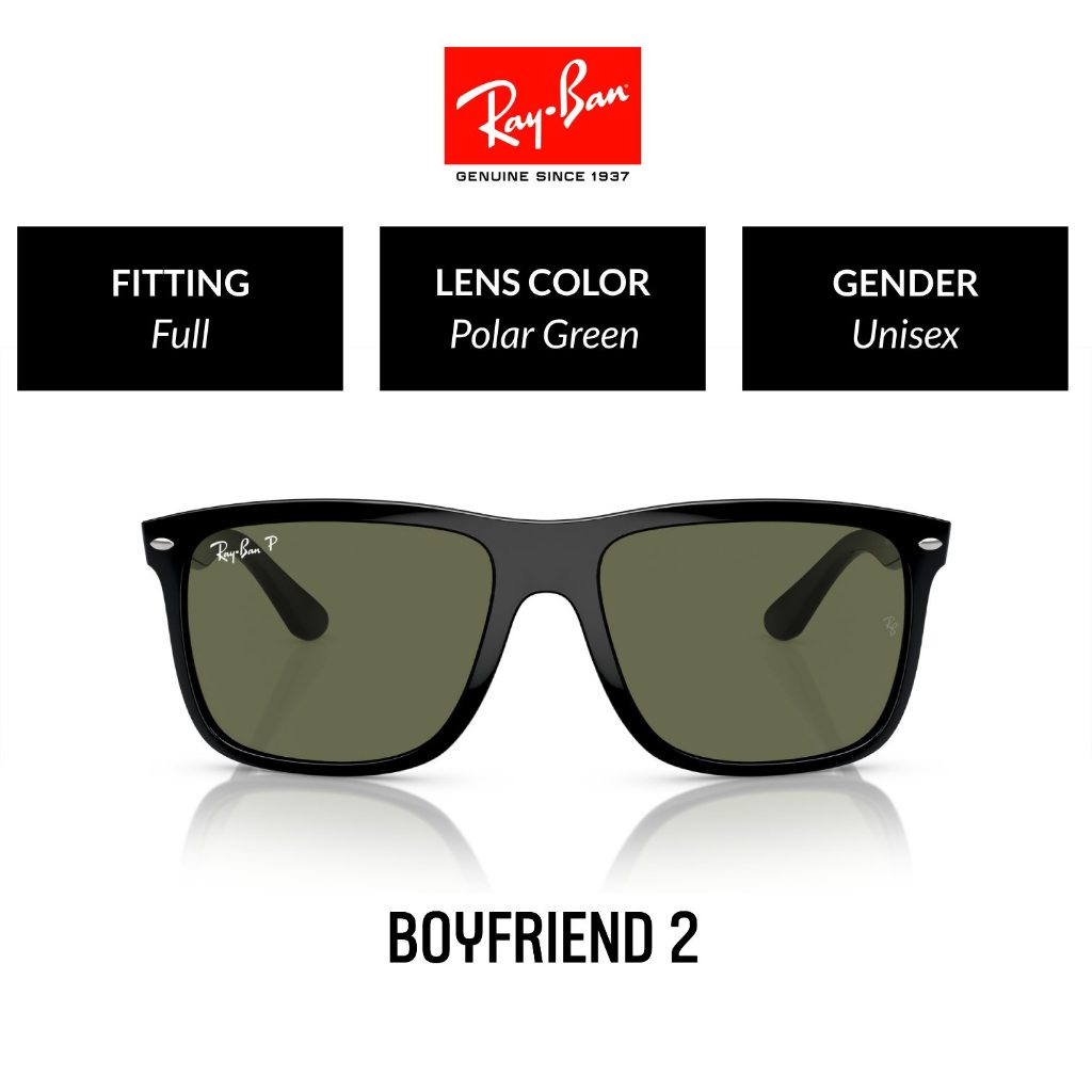 Mắt kính RAY-BAN BOYFRIEND TWO Polarized RB4547F 601/58 - Size 60 - Kính mát