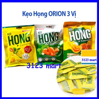 (hsd 12/2025->01/2026) Kẹo Họng ORION vị Quất Mật ong, Gừng mật ong, Bạc hà thảo dược gói 87,5g.