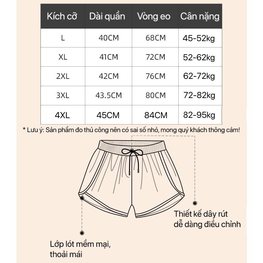 Quần bơi Nam, Quần tập thể thao 2 lớp chống lộ, Quần dáng suông YUKE - Nhập khẩu chính hãng | BigBuy360 - bigbuy360.vn