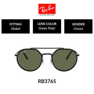 Mắt kính ray-ban polarized - rb3765 002/58 size 53 - kính mát