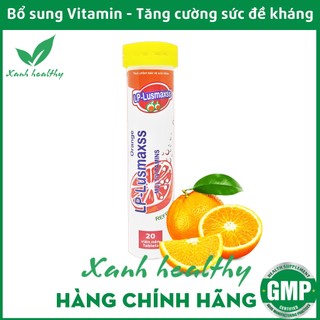 Viên sủi Cam Multivitamin PLUSZS - Bổ sung 10 loại vitamin thiết yếu cho cơ thể giúp tăng cường sức đề kháng- tuyp 20v