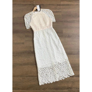 Đầm ren phối tafta nữ sz L