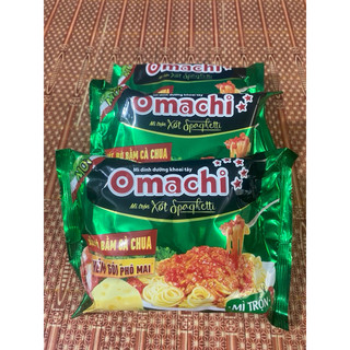 Gói mì trộn Omachi spaghetti sốt bò bằm cà chua gói 90g