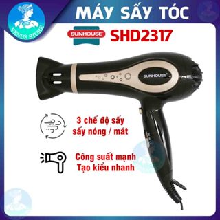 Máy Sấy Tóc Công Suất Lớn Sunhouse SHD2317 - Máy Sấy Tóc 4 Mức Nhiệt, Tạo Kiểu Dễ Dàng Chuyên Dùng Cho Salon