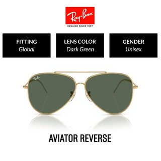 Mắt kính ray-ban aviator reverse - rbr0101s 001/vr size 59 - kính mát