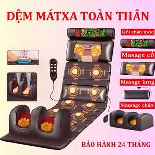 Đệm massage toàn thân Đệm mátxa toàn thân cao cấp hỗ trợ mát xa phục hồi giảm đau nhức tuần hoàn máu cơ thể Ghế mátxa 