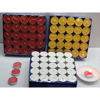 Nên tealight bơ sáp không khói vỉ 100 viên/hộp