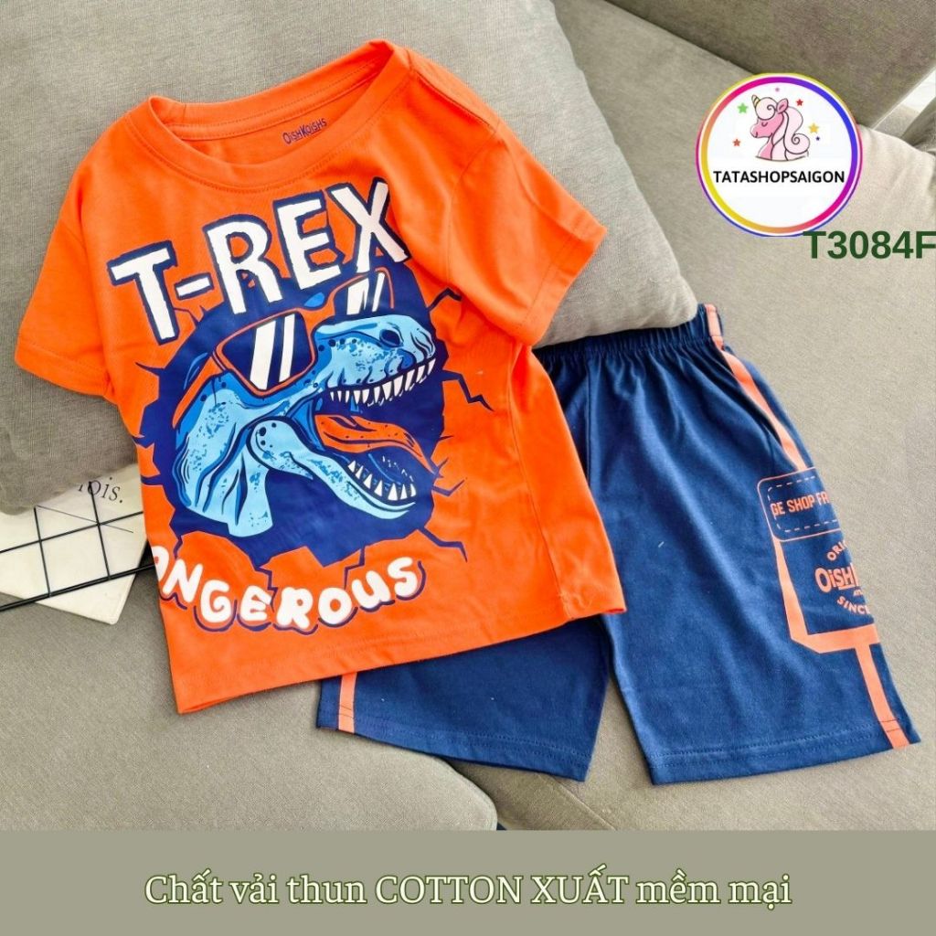 Set Quần Áo Trẻ Em 1-12 Tuổi Đồ Bộ Cho Bé Trai 11-40 Kg Cotton Chính Phẩm In Hoạt Hình Hot Trend Mềm Mịn Mát  T308
