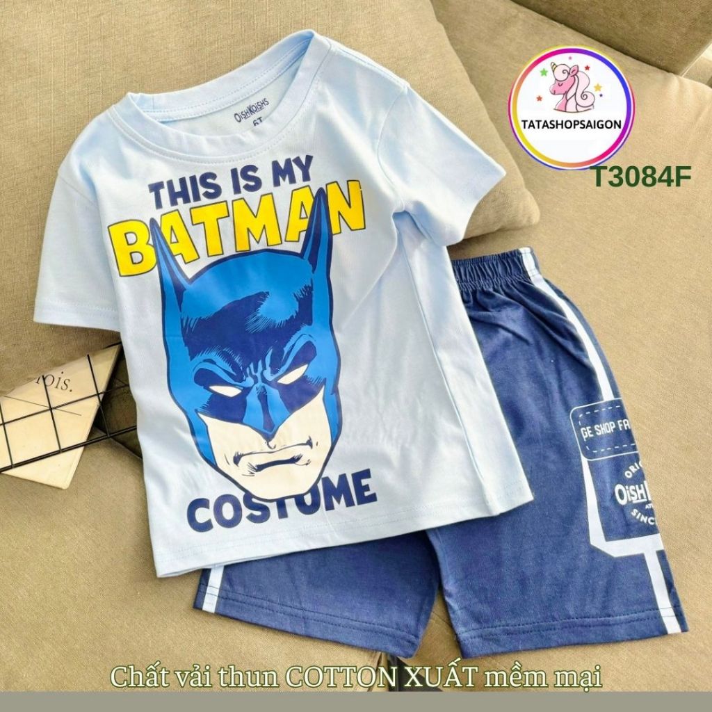 Set Quần Áo Trẻ Em 1-12 Tuổi Đồ Bộ Cho Bé Trai 11-40 Kg Cotton Chính Phẩm In Hoạt Hình Hot Trend Mềm Mịn Mát  T308