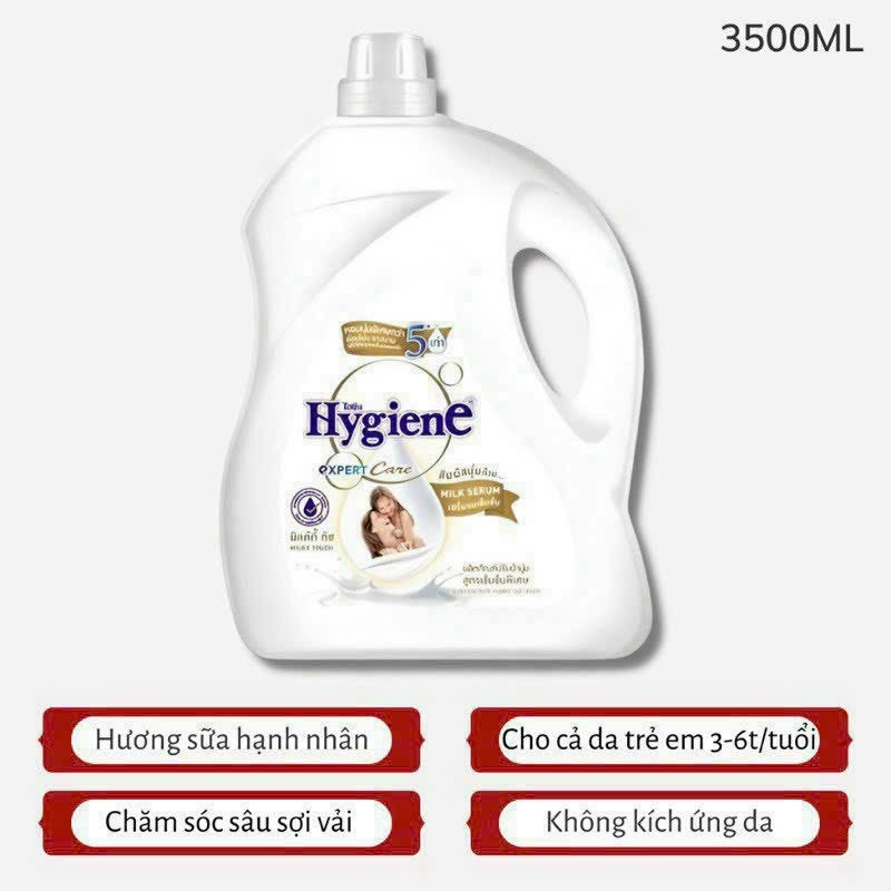 Can Nước Xả Vải,Quần,Áo Đậm Đặc Hygiene Expert Care Can 3500ml  Thái Lan