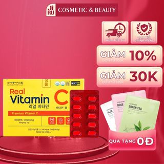 Viên uống trắng da real vitamin c 1000mg sejong biopharm hộp 150 viên