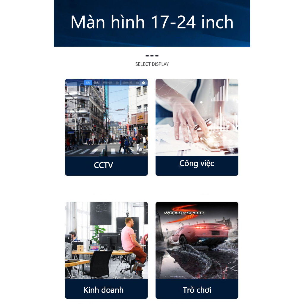 Betty Màn hình máy tính full bezel 17-24 inch chất lượng cao mới, 60HZ, 1080P - Bảo hành một năm | BigBuy360 - bigbuy360.vn