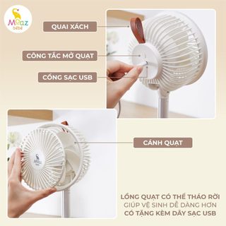 Quạt mini để bàn Moaz BéBé MB063
