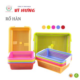 Rổ chữ nhật nhựa vĩ hưng - 3816