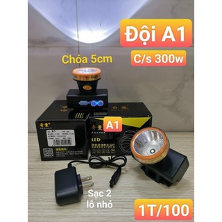 Đèn pin đội đầu mini led chống nước a1 300w ánh sáng trắng