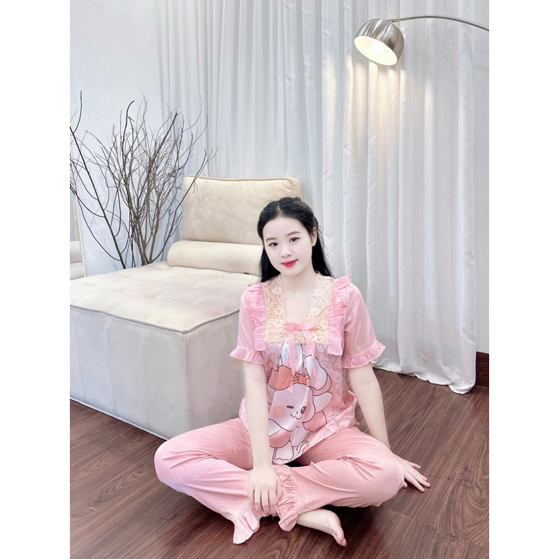 Tiệm nhà Mia- Pyjama gấu phối bbr chất lụa cao cấp