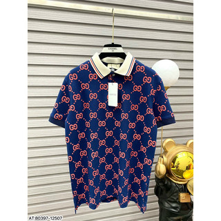 ÁO Polo nam cổ tròn họa tiết tay ngắn phong cách trẻ trung chuẩn from