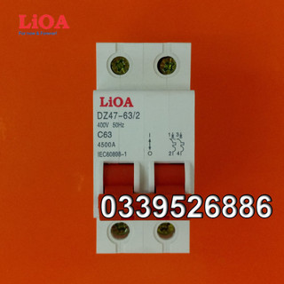 Cầu Dao Tự Động (APTOMAT) 2 Cực LIOA Dòng Cắt 4,5KA