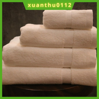 Khăn tắm gội đầu màu trắng 70x140,60x120,50x100,35x80cm cotton cao cấp,thấm hút tốt,dùng gia đình khách sạn