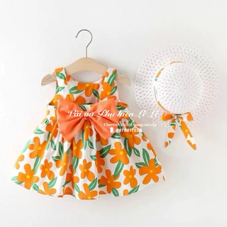 Vải Thô cotton hoa cam