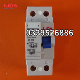 Cầu dao chống dòng rò (chống giật) LiOA loại 2 cực dòng rò 30mA