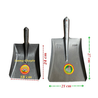 Xẻng xúc đất làm vườn, xẻng thép vuông hàng tàu